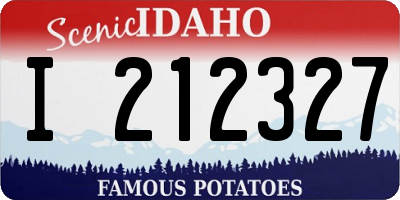 ID license plate I212327