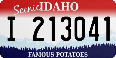 ID license plate I213041