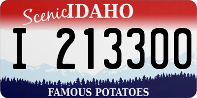 ID license plate I213300