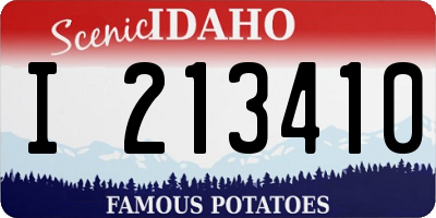 ID license plate I213410