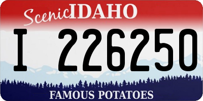 ID license plate I226250
