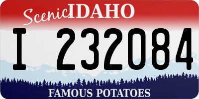ID license plate I232084