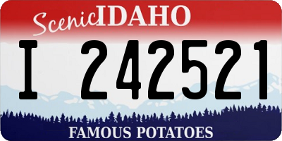 ID license plate I242521