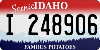 ID license plate I248906