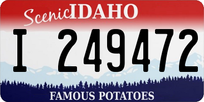 ID license plate I249472