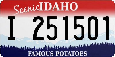 ID license plate I251501