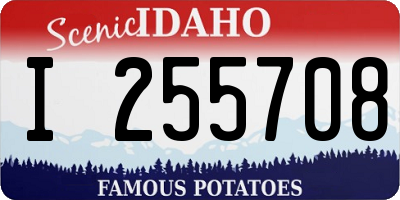 ID license plate I255708