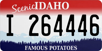 ID license plate I264446