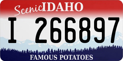 ID license plate I266897