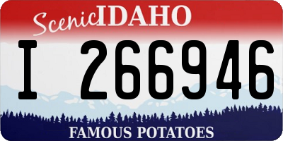 ID license plate I266946