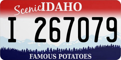 ID license plate I267079