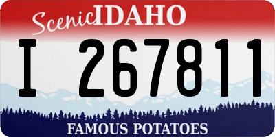 ID license plate I267811