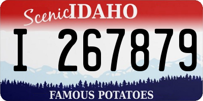 ID license plate I267879