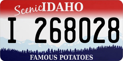 ID license plate I268028