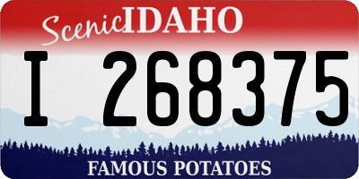 ID license plate I268375
