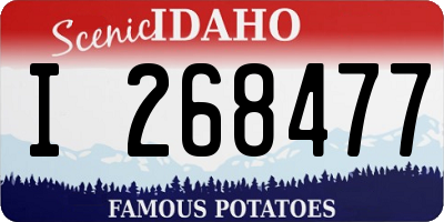 ID license plate I268477