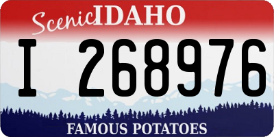 ID license plate I268976