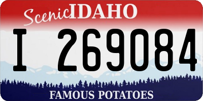 ID license plate I269084