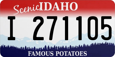 ID license plate I271105