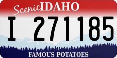 ID license plate I271185