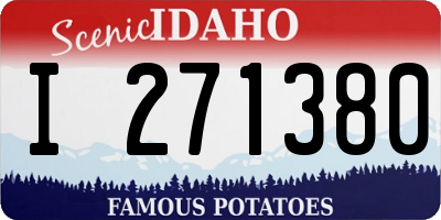 ID license plate I271380