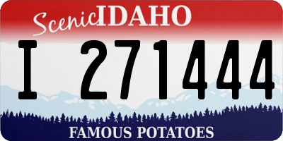 ID license plate I271444