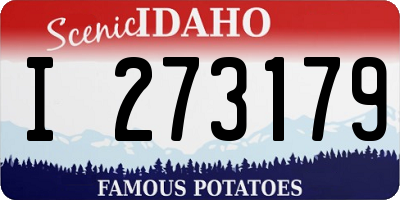 ID license plate I273179