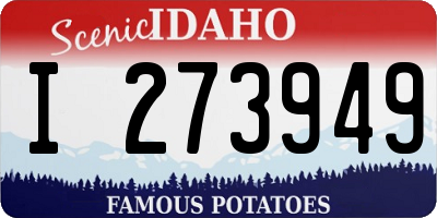 ID license plate I273949