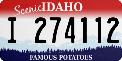 ID license plate I274112