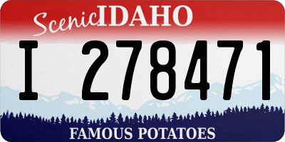 ID license plate I278471