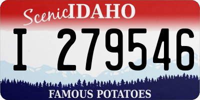ID license plate I279546