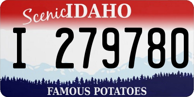ID license plate I279780