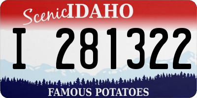 ID license plate I281322