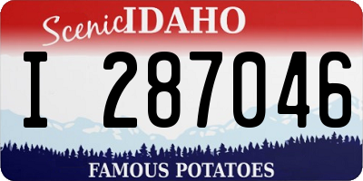 ID license plate I287046