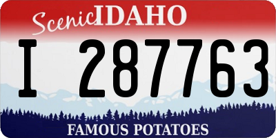 ID license plate I287763