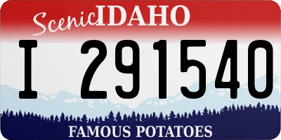 ID license plate I291540