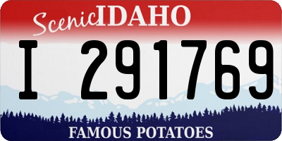 ID license plate I291769