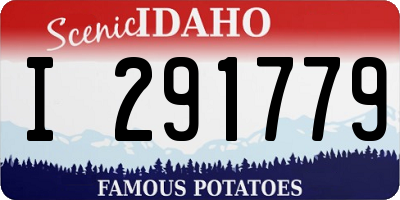 ID license plate I291779
