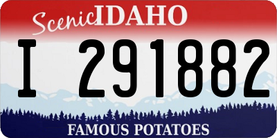 ID license plate I291882