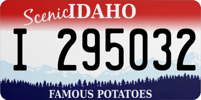 ID license plate I295032