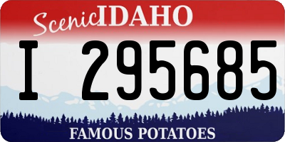 ID license plate I295685