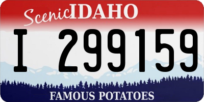 ID license plate I299159