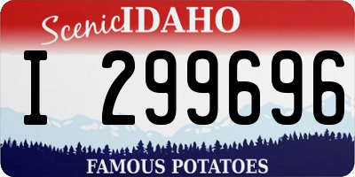 ID license plate I299696