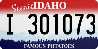 ID license plate I301073