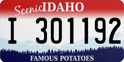 ID license plate I301192