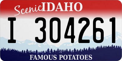 ID license plate I304261