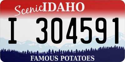 ID license plate I304591
