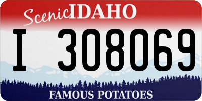ID license plate I308069
