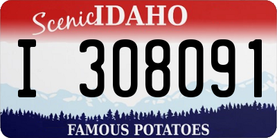 ID license plate I308091