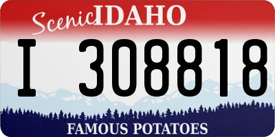 ID license plate I308818